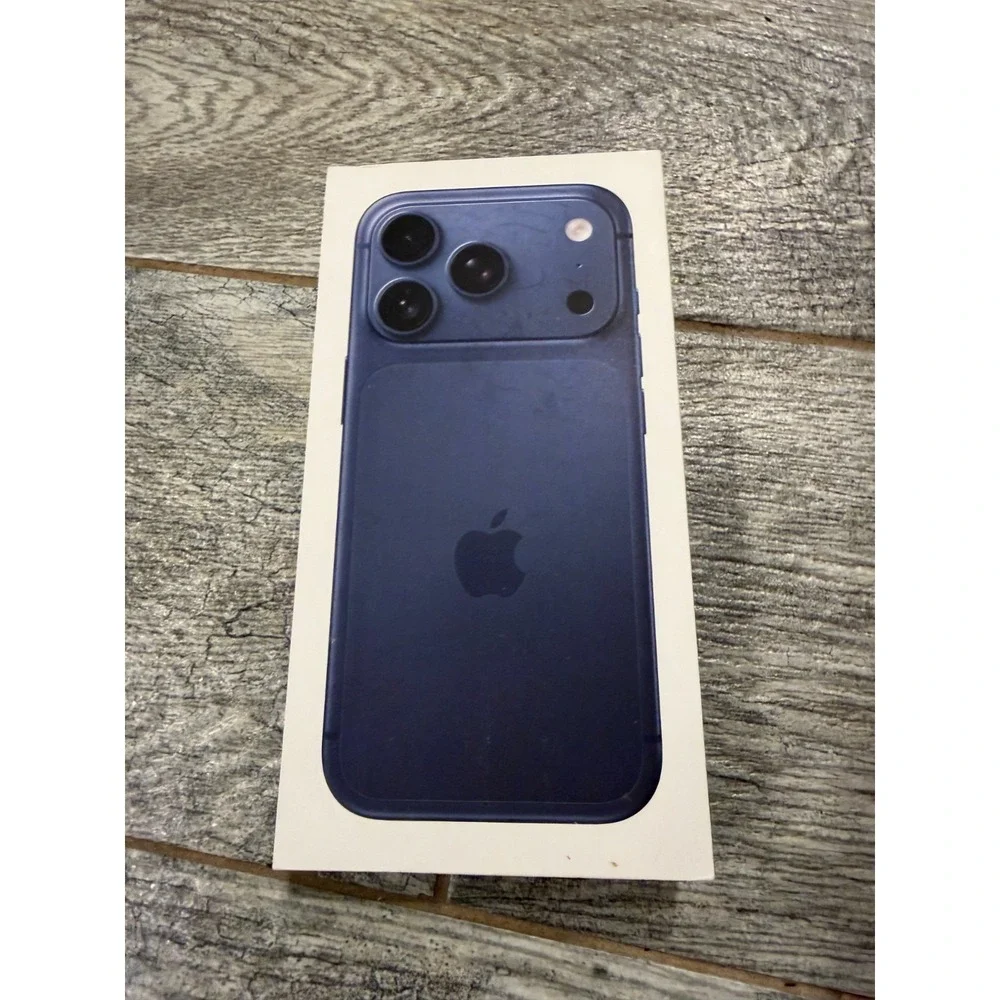 Apple iPhone 17 PRO EMPTY BOX Navy Blue Original 1TB MGT4LL/A OEM Gift Idea Gag